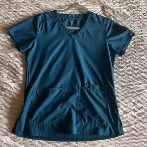 Med Couture Caribbean blue Small Scrub Top